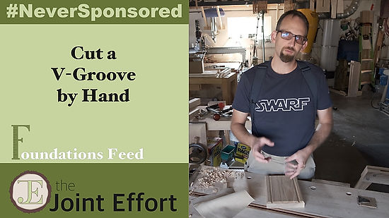 Cut a V-Groove by Hand